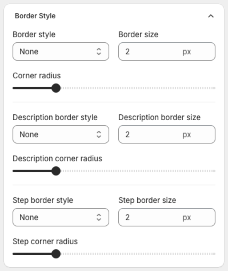 Border Style card
