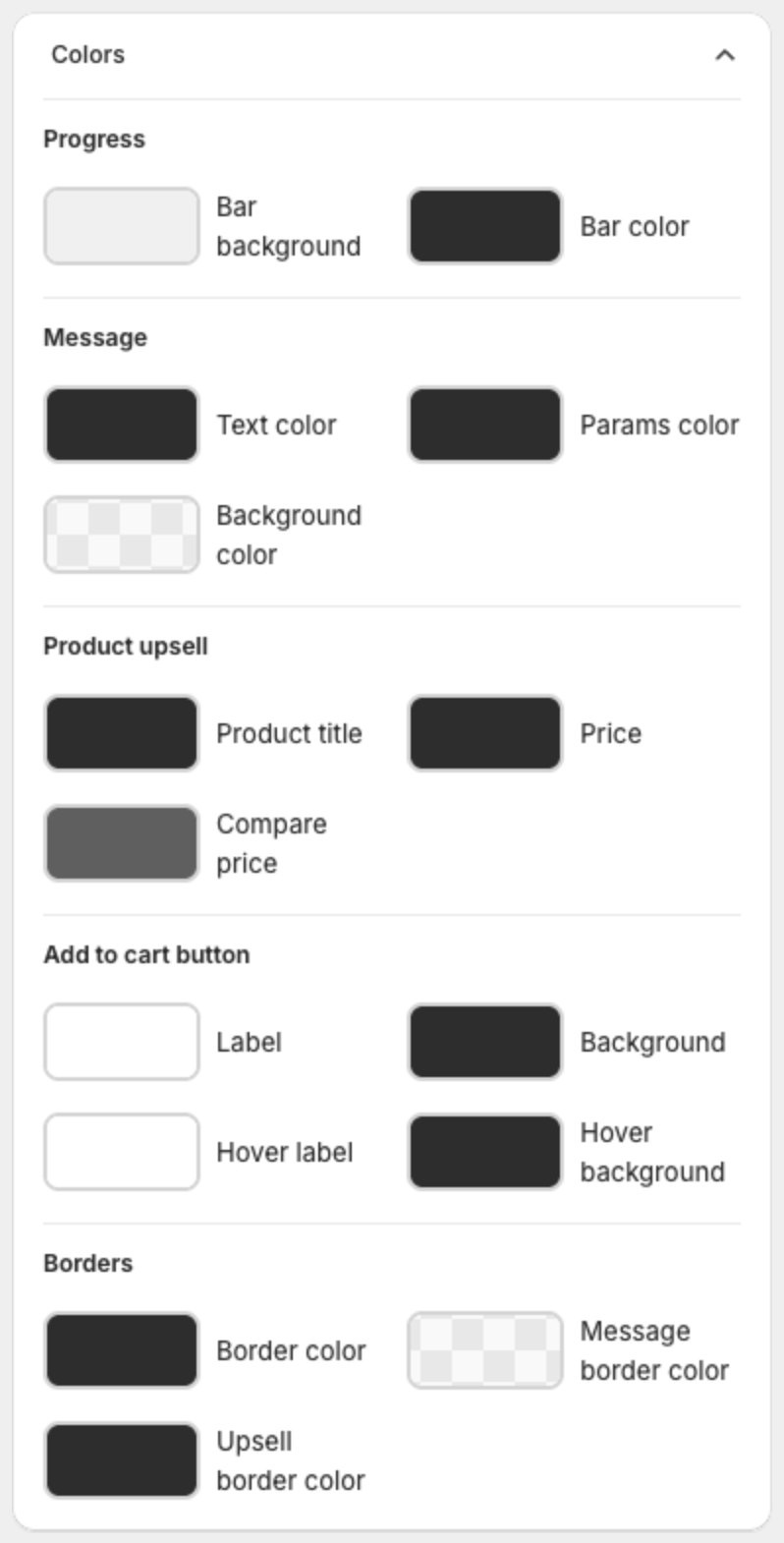 Colors card