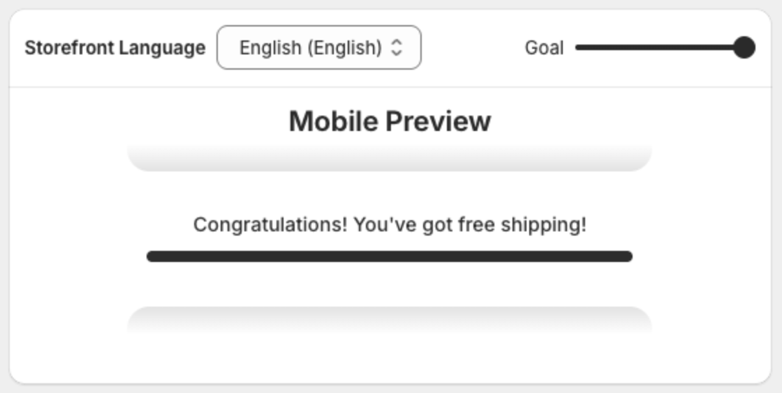 Preview at 100%: Congratulations! You've got free shipping!