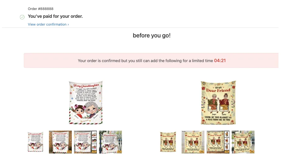 XB: Post Purchase Upsell